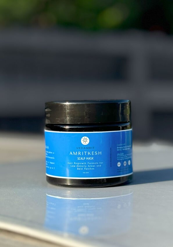 Amritkesh Scalp Regrowth Mask – For Bald Patches & Thinning Hair - 150g